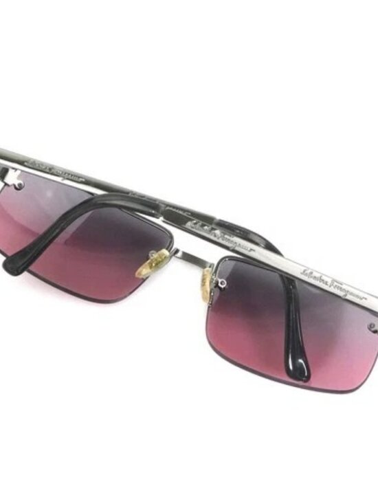 Auth Salvatore Ferragamo Sunglasses Pink Purple Plastic/Metal - e61870 main image 7